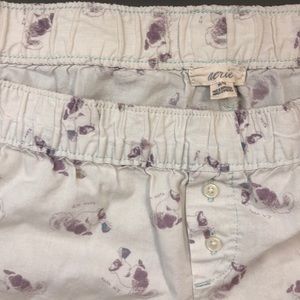 Aerie Pajama/Lounge Shorts - cute squirrel print